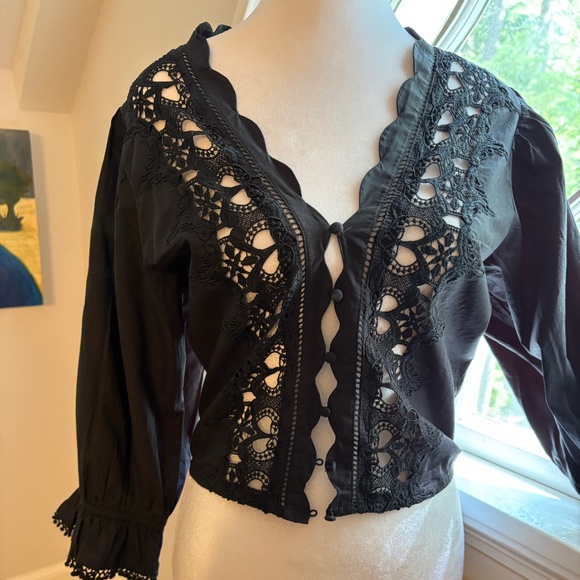 Free People Tops - Free People Lace and Fabric Worn Once